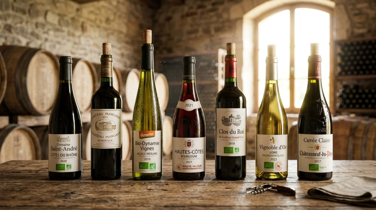 Sélection de vins naturels et biodynamiques