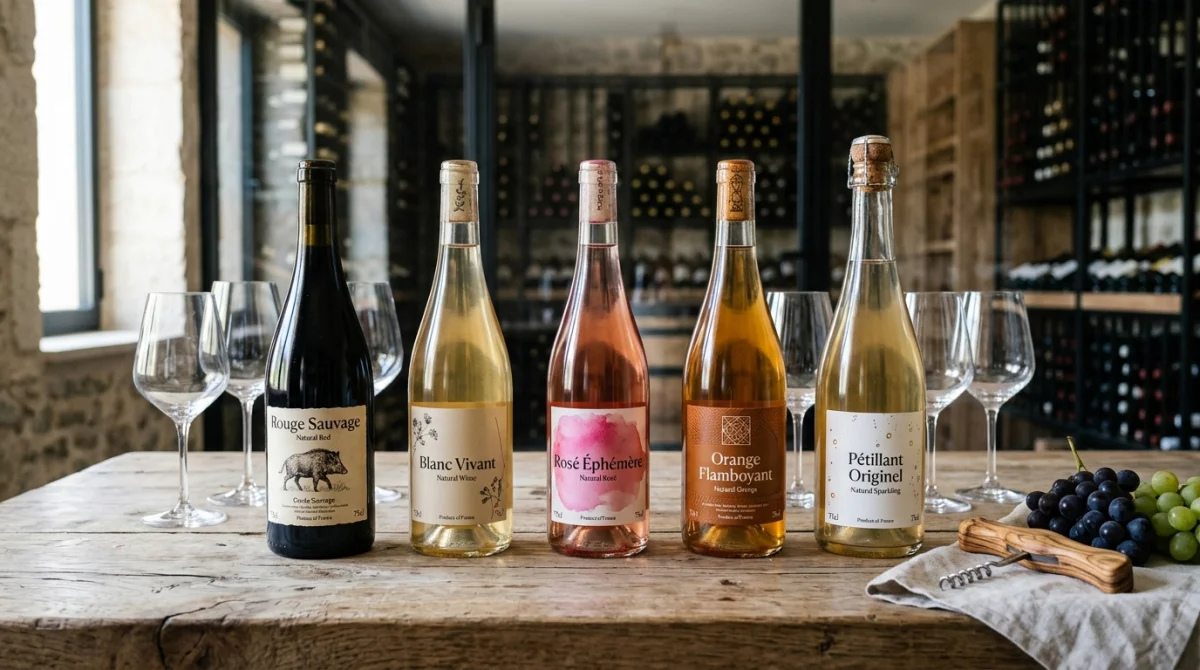 Sélection de vins naturels et biodynamiques